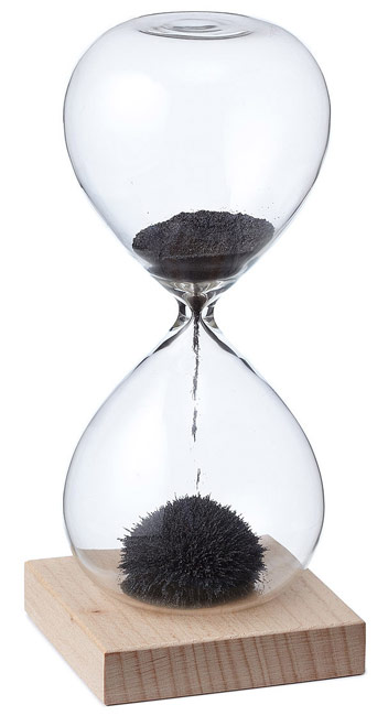 Magnetic Sand Hourglass - UncommonGoods