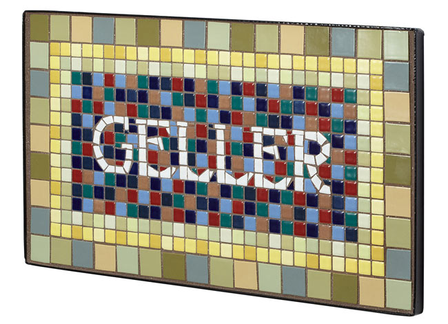 Personalized Handmade Mosaic House Sign | UncommonGoods