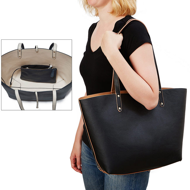 Smartphone Charging Reversible Tote - UncommonGoods