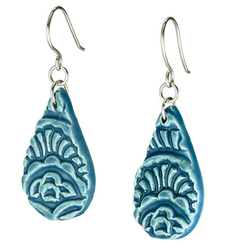 Teal Teardrop Earrings | UncommonGoods