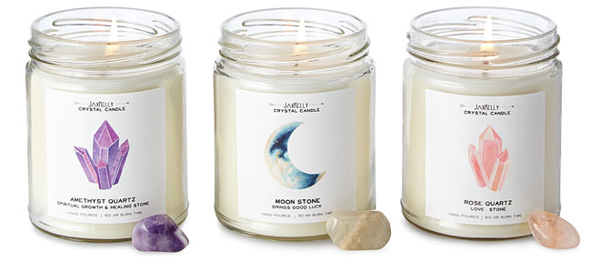 Hidden Crystal Candle | UncommonGoods