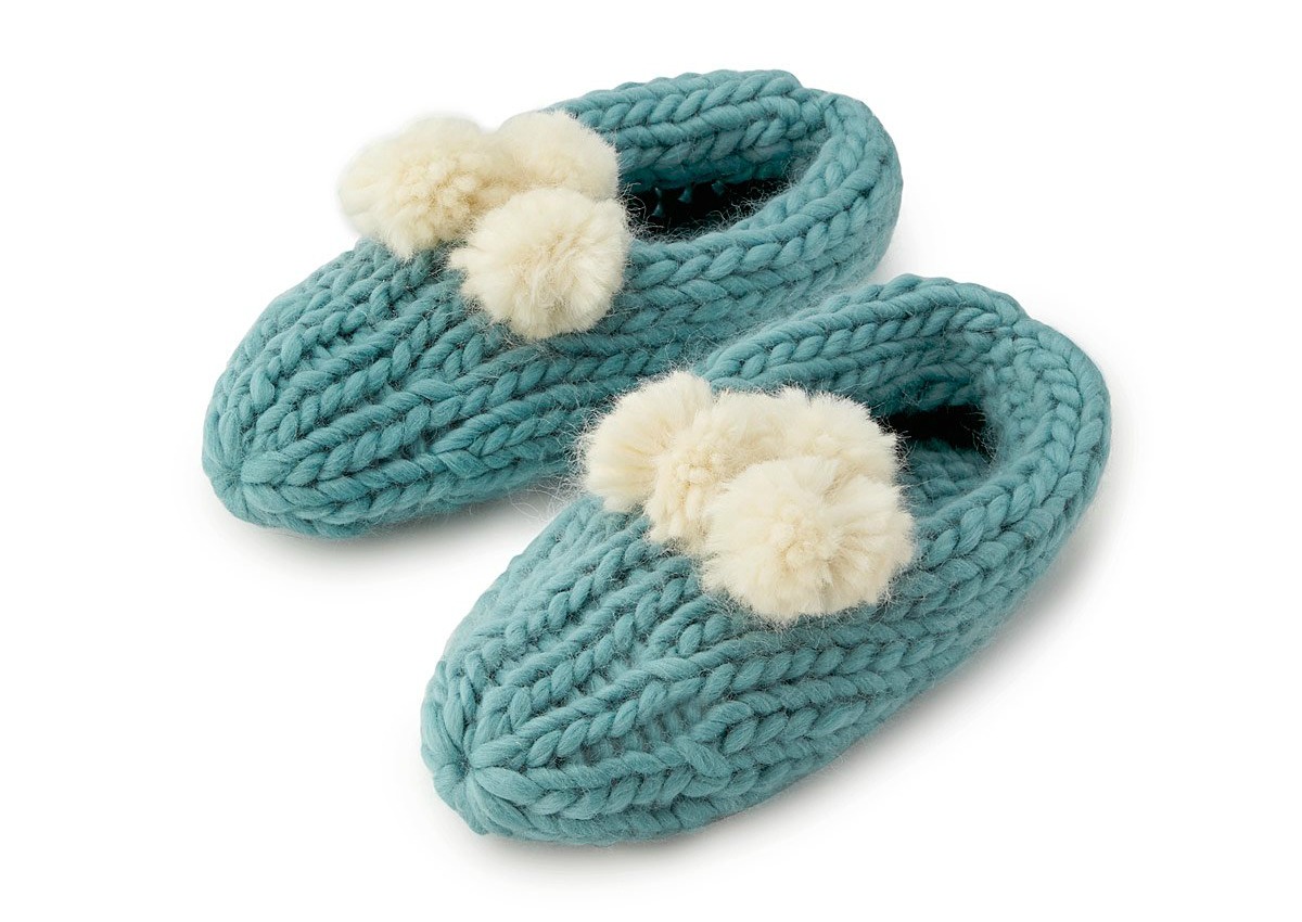 Create Your Own Pom Pom Slippers | UncommonGoods