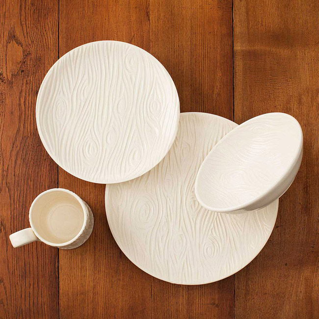 Porcelain Faux Bois Dishware Collection | UncommonGoods