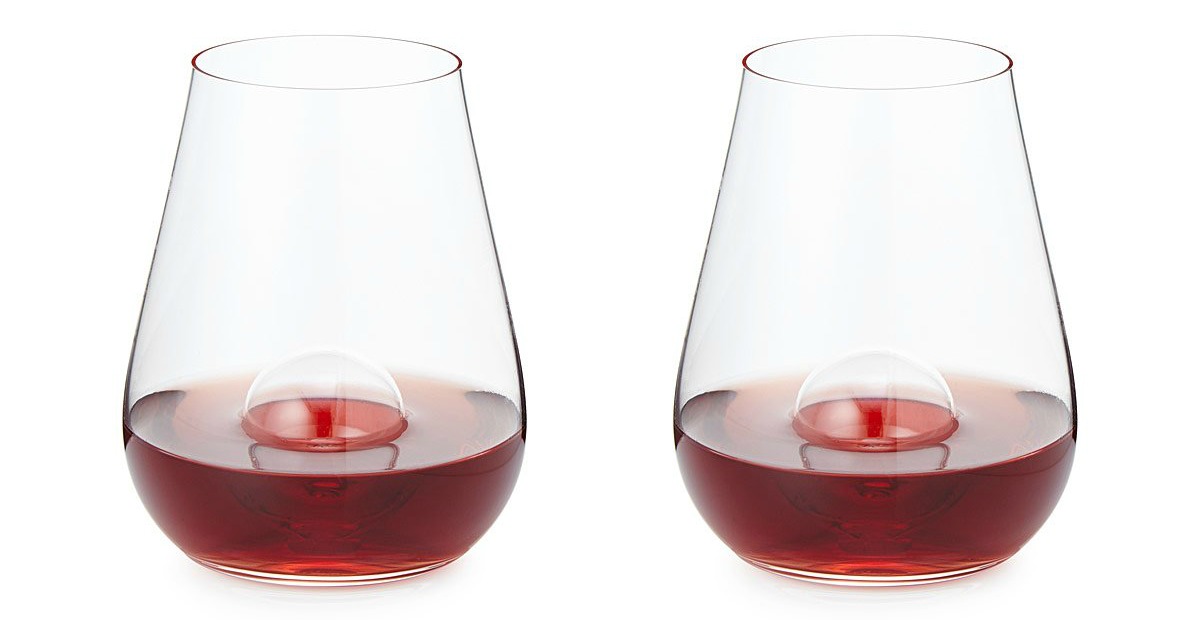 Crystal Aerating Stemless Wine Glass Set | UncommonGoods