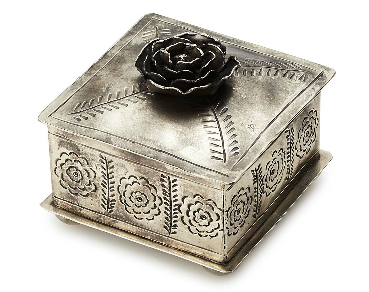 Hand-Etched Rose Jewelry Box | UncommonGoods