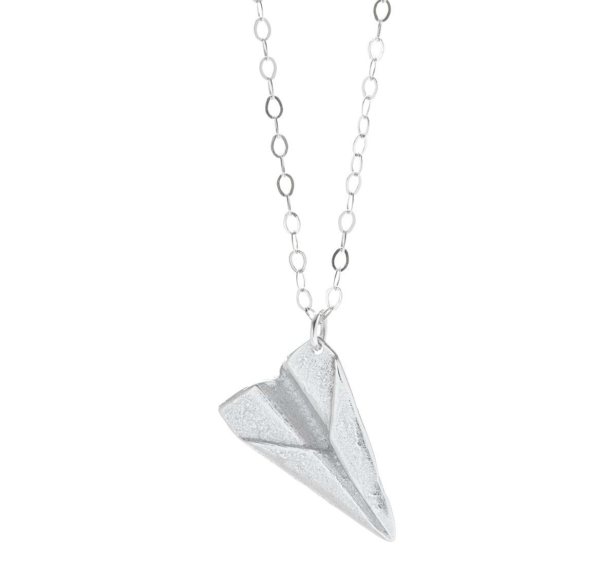 Paper Airplane Necklace | UncommonGoods