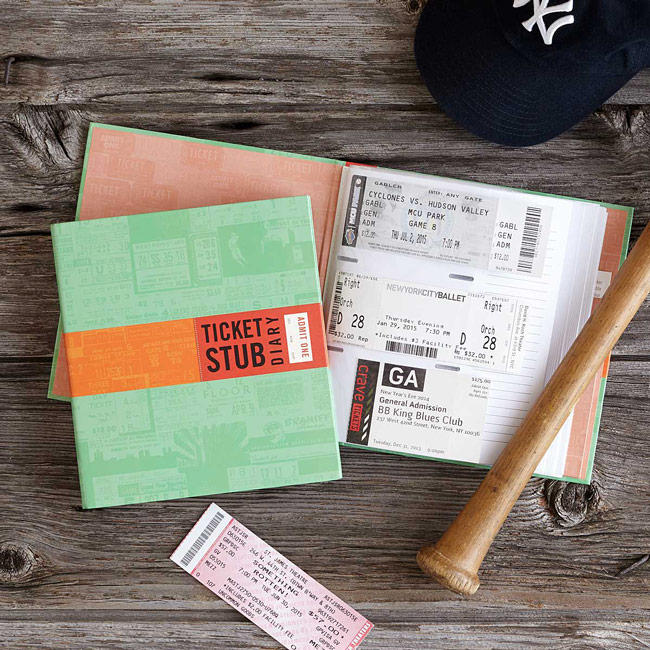 Ticket Stub Diary | UncommonGoods