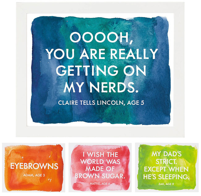 Kid Quotes Custom Wall Art | UncommonGoods