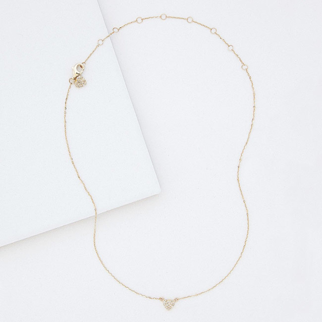 Double Heart Diamond Necklace | UncommonGoods