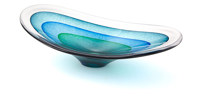 Saturn Glass Sculptural Bowl | UncommonGoods