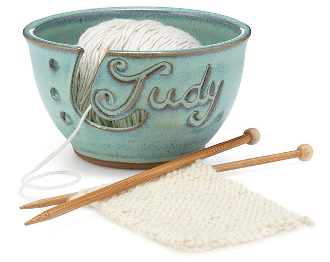 Personalized Yarn Bowl | UncommonGoods