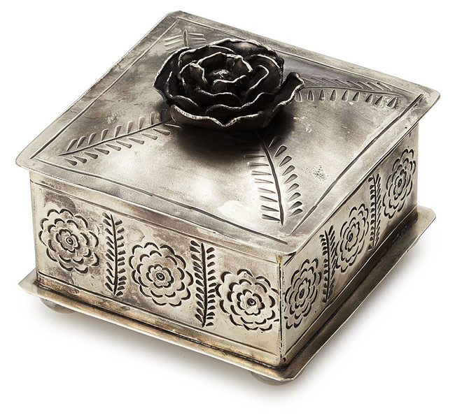 Hand-Etched Rose Jewelry Box | UncommonGoods