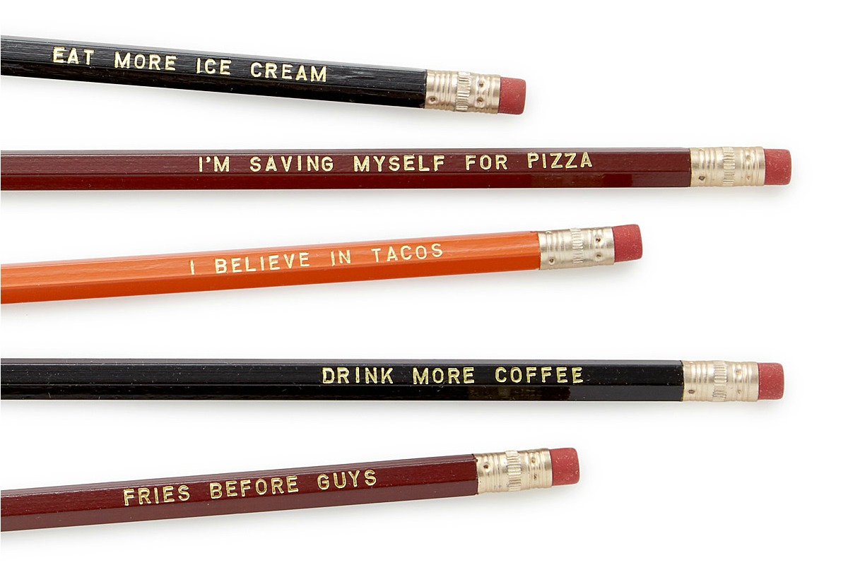 Foodie Pencil Set | UncommonGoods