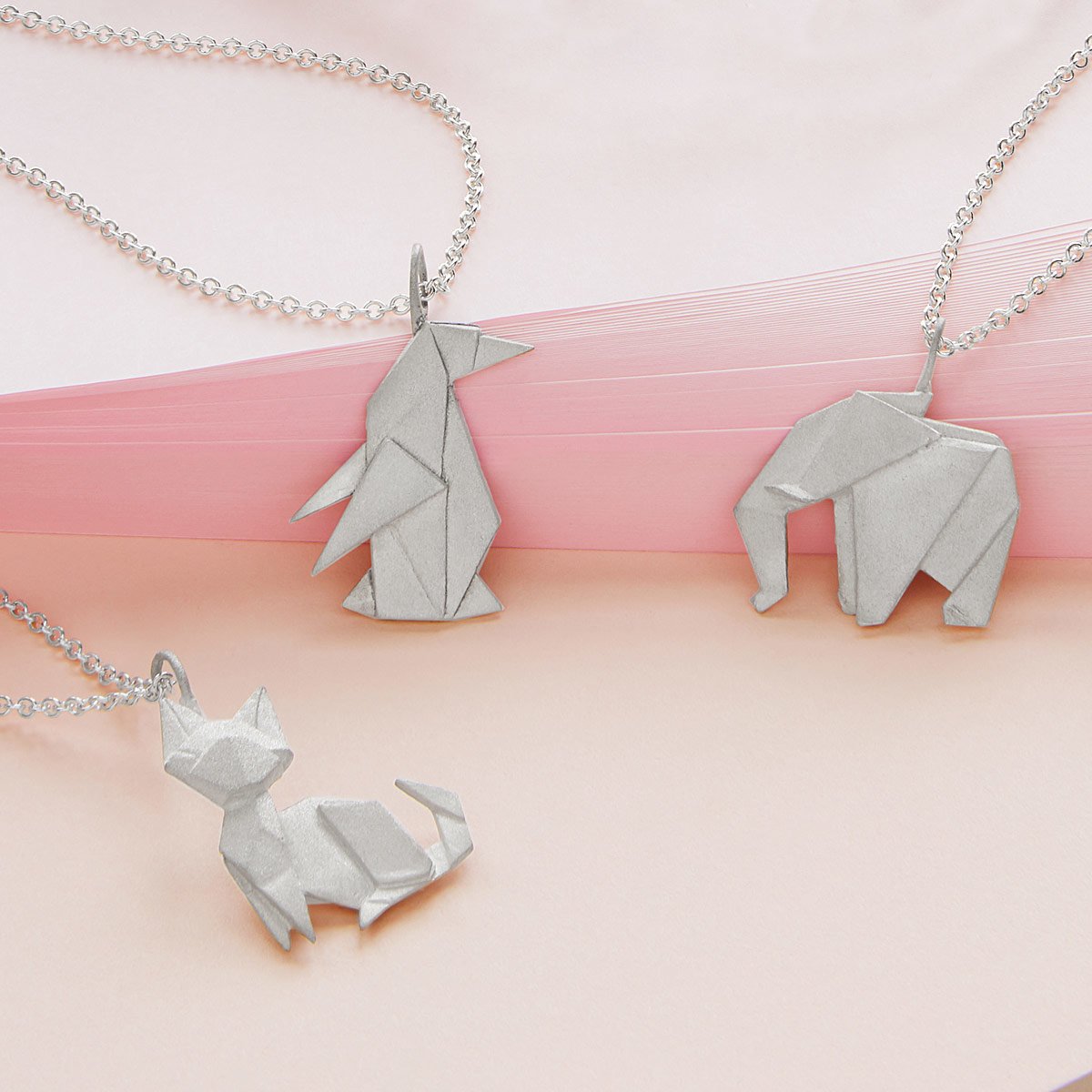 Origami Menagerie Necklaces | UncommonGoods