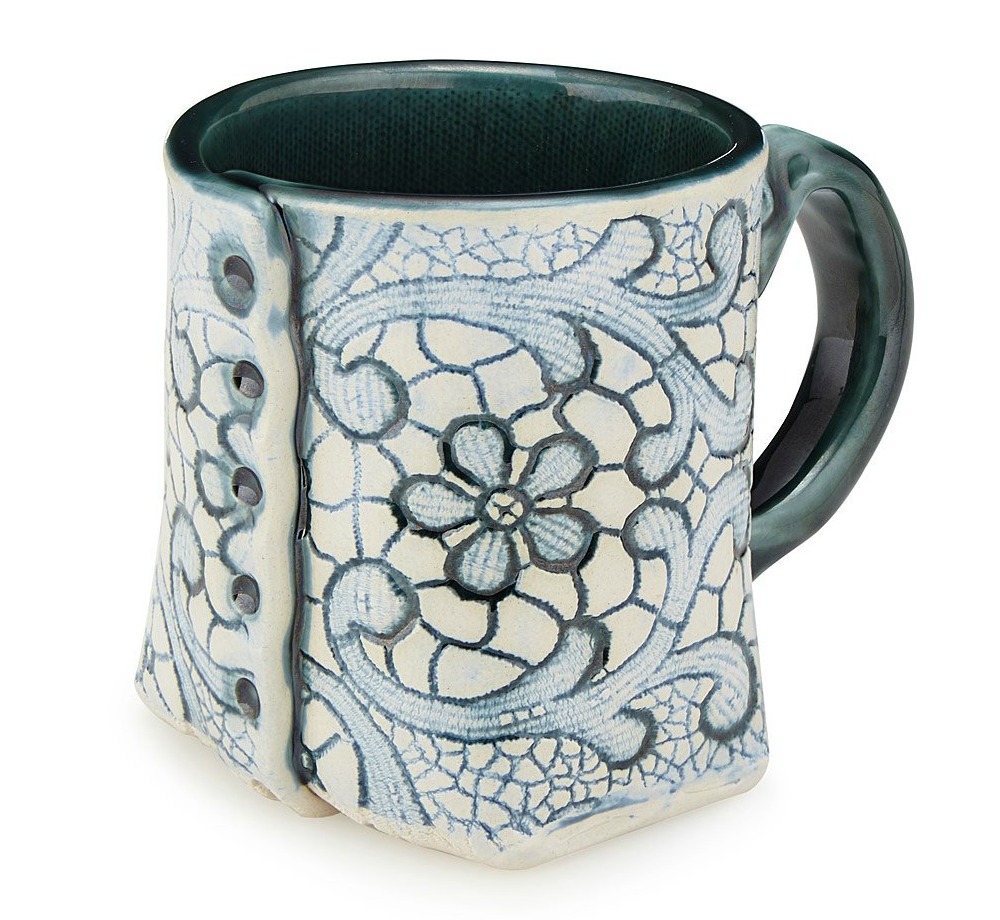 Pressed Lace Mug | UncommonGoods