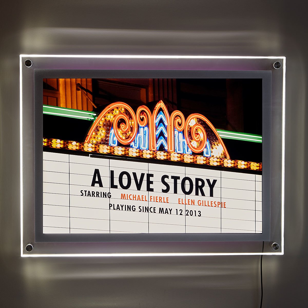 Personalized Movie Marquee Illuminated Art | UncommonGoods