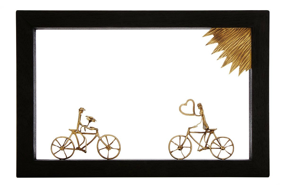 Bike Lovers Wall Sculpture | UncommonGoods