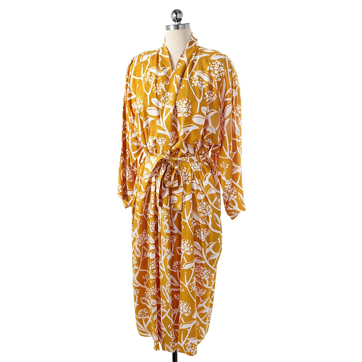 Golden Floral Kimono Robe | UncommonGoods