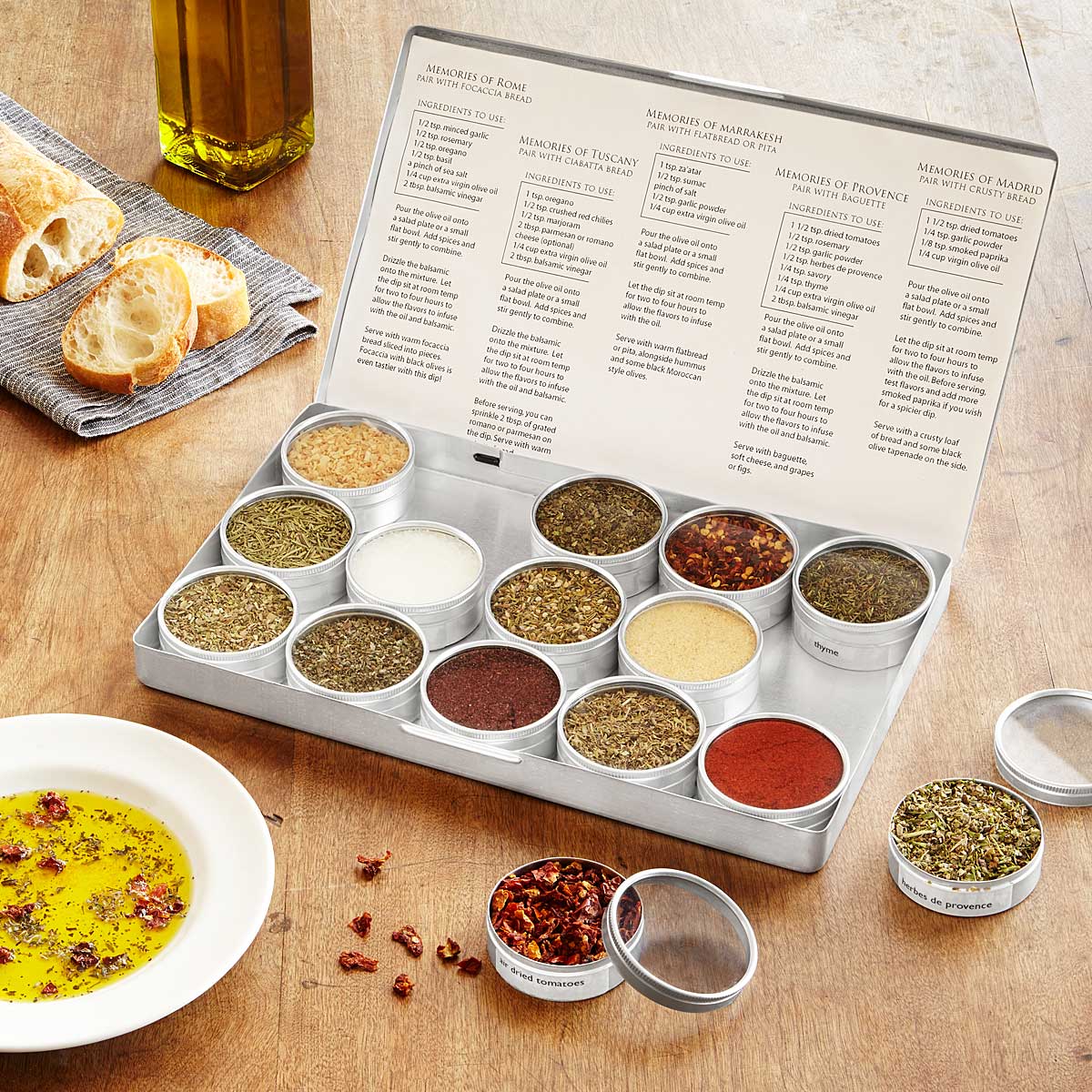 Gourmet Oil Dipping Spice Kit | UncommonGoods