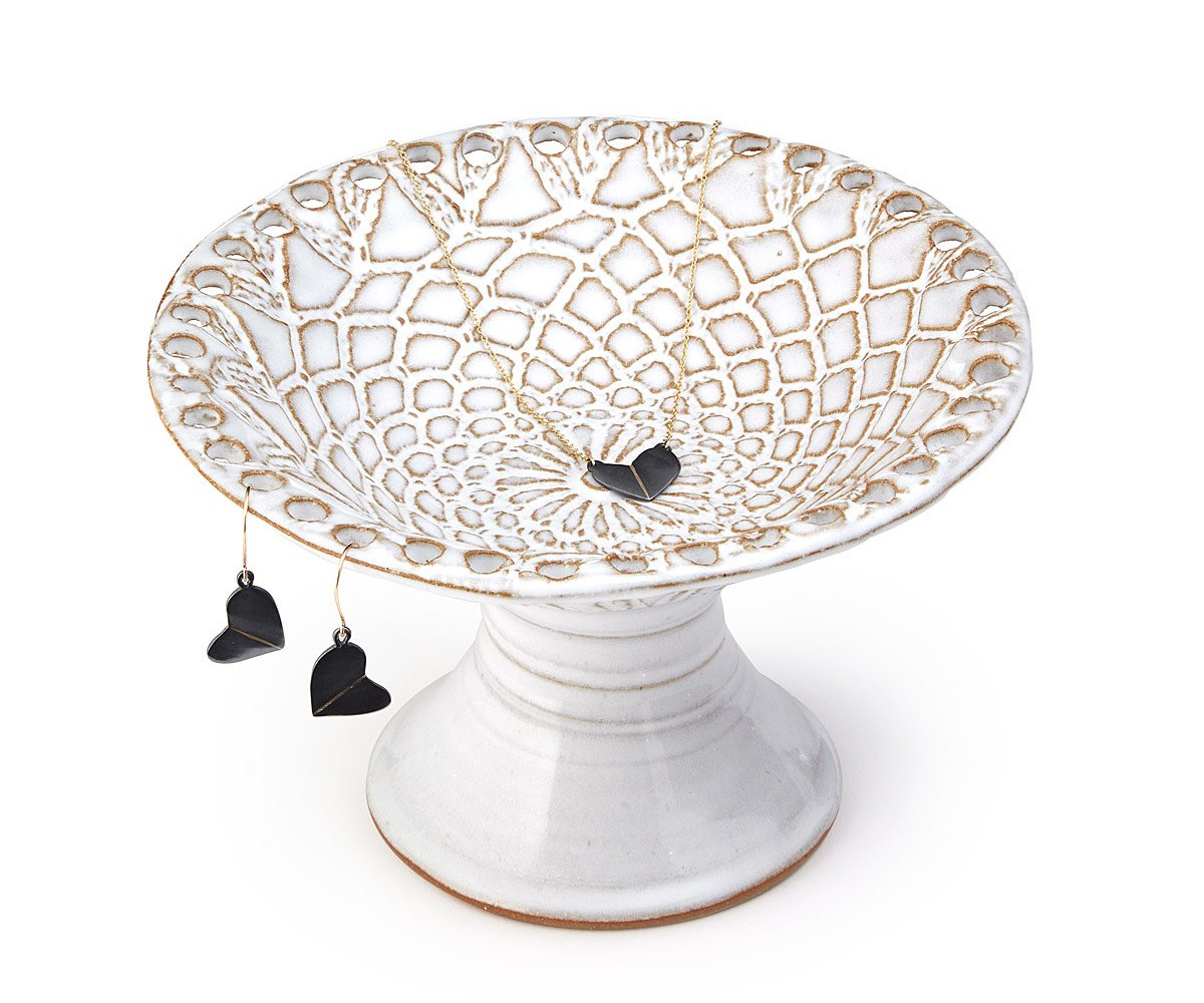 Lace Pedestal Jewelry Holder | UncommonGoods