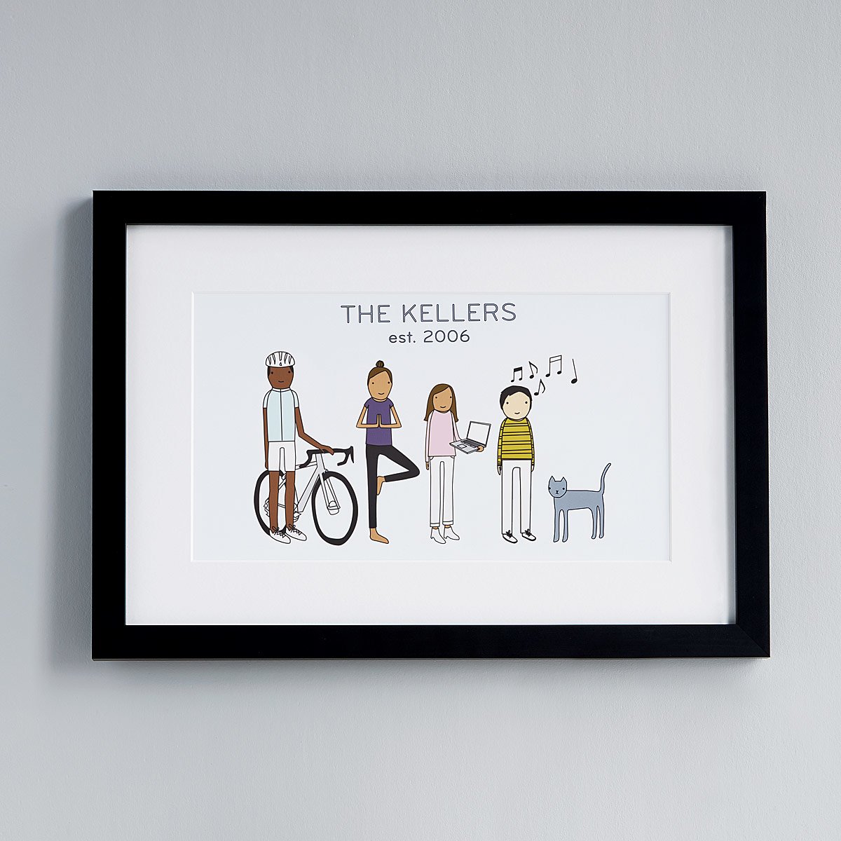 Personalized Family Hobby Art | UncommonGoods