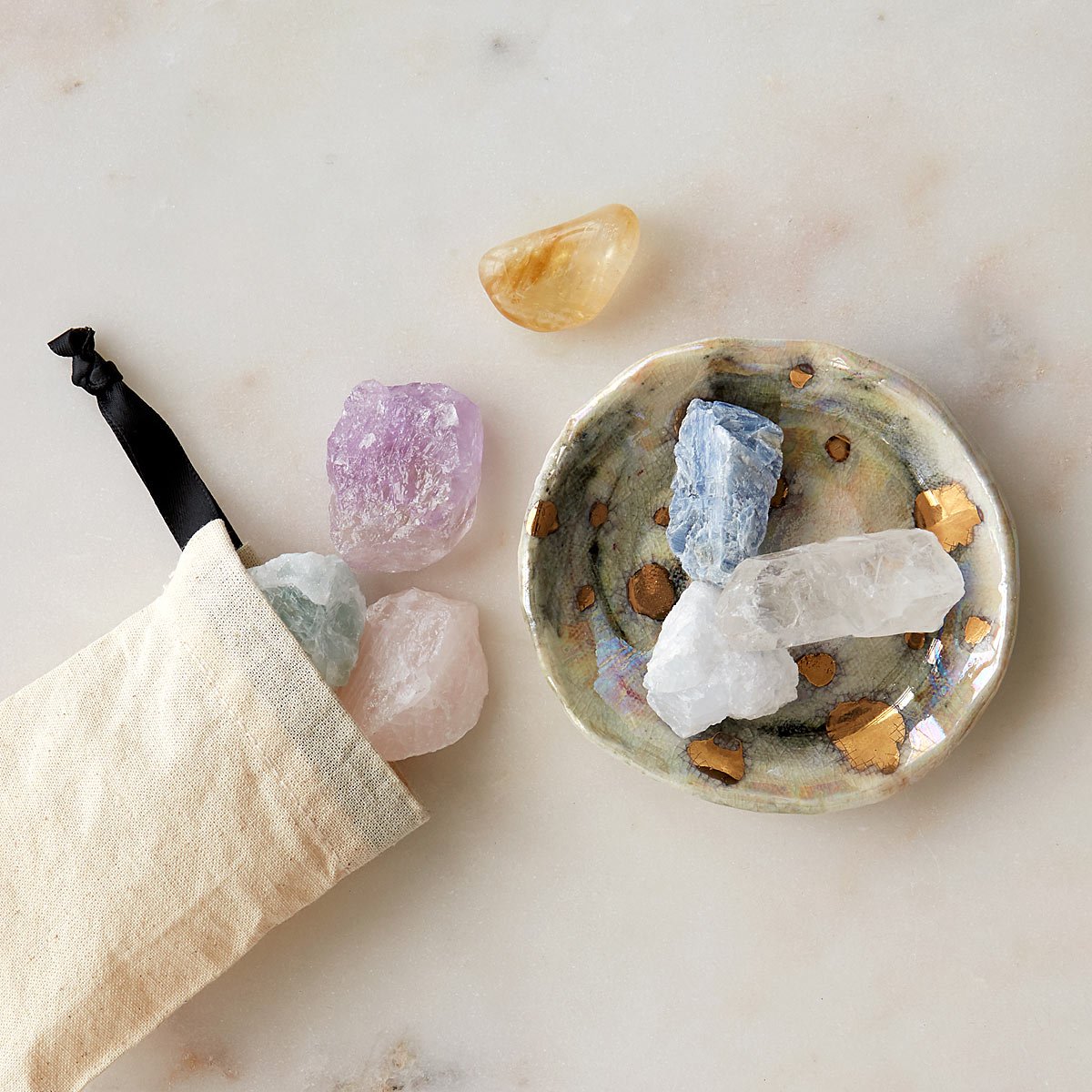 Crystal Set With Intention Tray | UncommonGoods