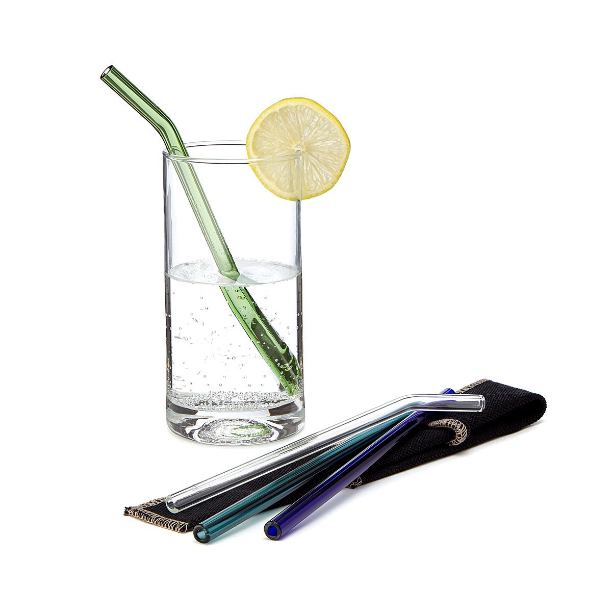 Reusable Glass Straw Set