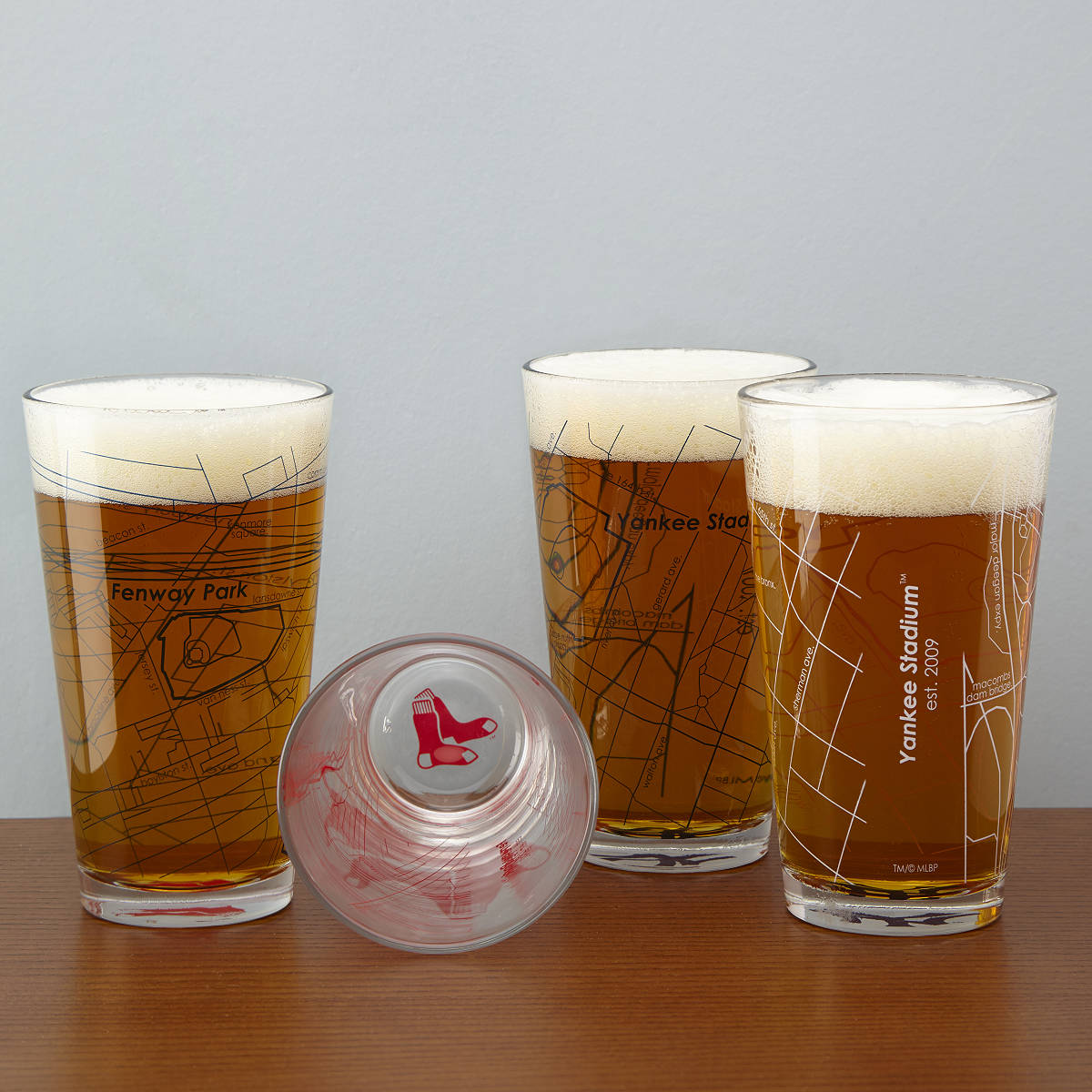 Baseball Stadium Pint Glasses - Set of 2 | UncommonGoods