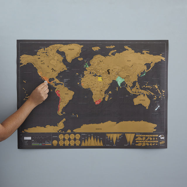 Scratch Map Deluxe | Uncommon Goods