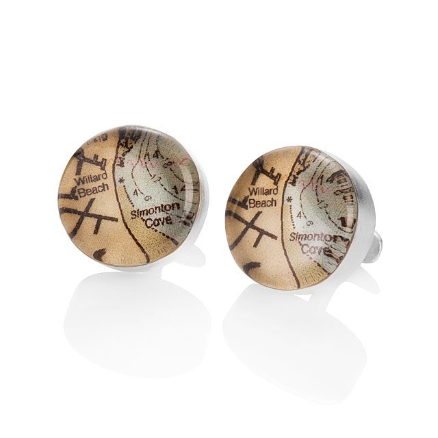 Custom Map Cufflinks | Uncommon Goods