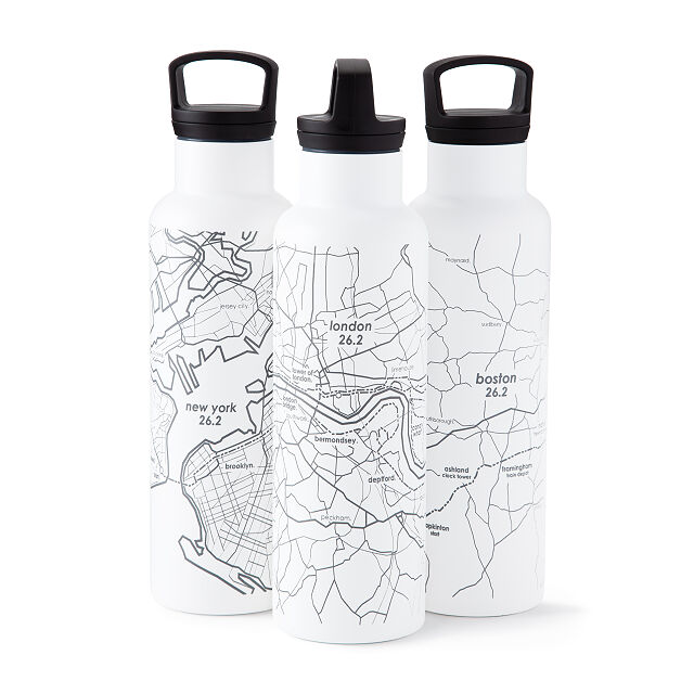 Marathon Map Hydration Bottles | Uncommon Goods