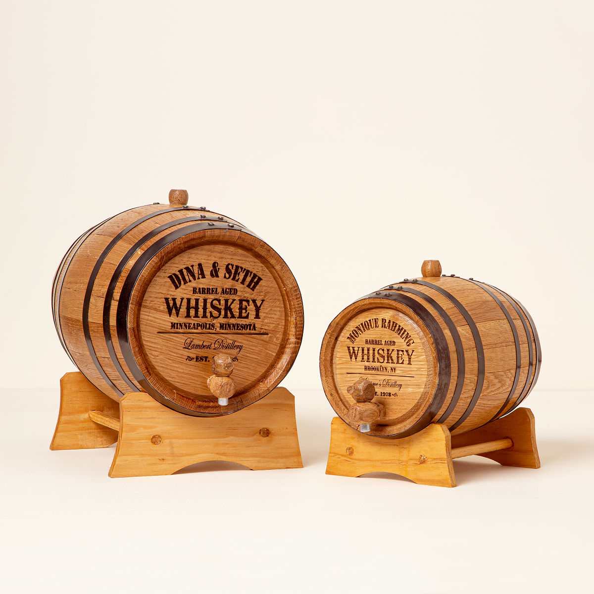 Personalized Whiskey Barrel